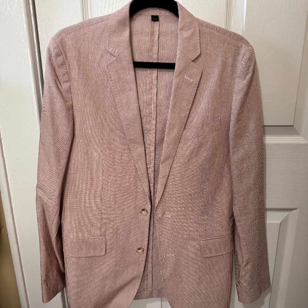 J. Crew Red Herringbone Sport Coat